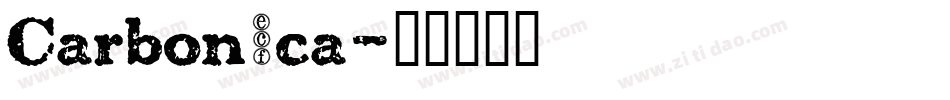 Carbonica字体转换