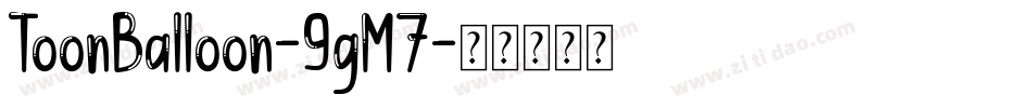 ToonBalloon-9gM7字体转换