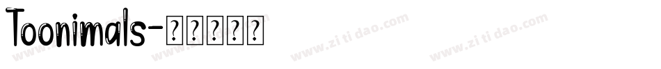 Toonimals字体转换