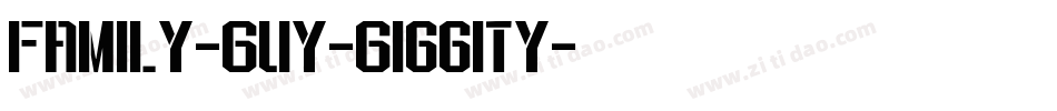 Family-Guy-Giggity字体转换