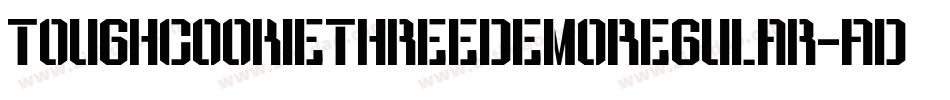 ToughCookieThreeDemoRegular-ADYA字体转换