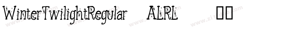 WinterTwilightRegular-ALRL2字体转换