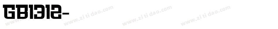 GB1312字体转换