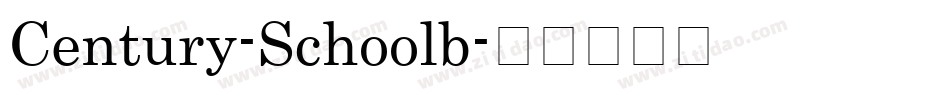 Century-Schoolb字体转换