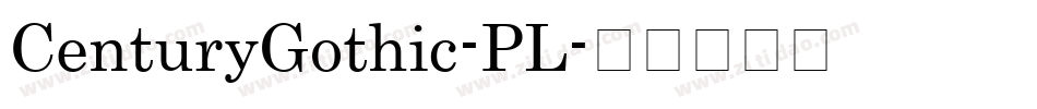 CenturyGothic-PL字体转换