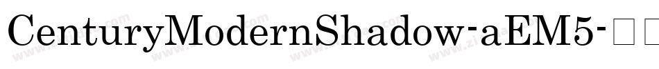 CenturyModernShadow-aEM5字体转换