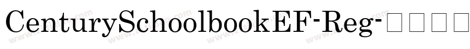 CenturySchoolbookEF-Reg字体转换
