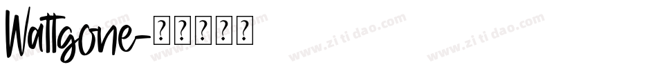 Wattgone字体转换