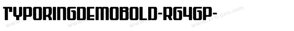 TypoRingDemoBold-rg4Gp字体转换