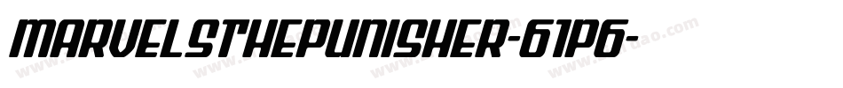MarvelsThePunisher-61P6字体转换