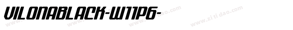 VilonaBlack-w11p6字体转换