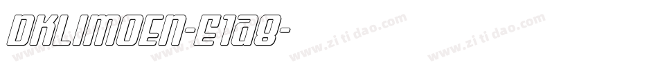 Dklimoen-E1A8字体转换
