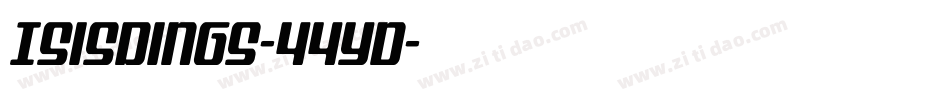 Isisdings-44YD字体转换