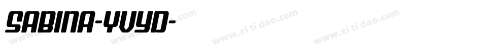 Sabina-yvYd字体转换