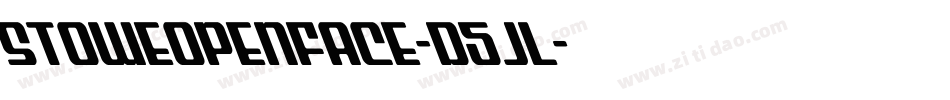StoweOpenFace-d5jl字体转换