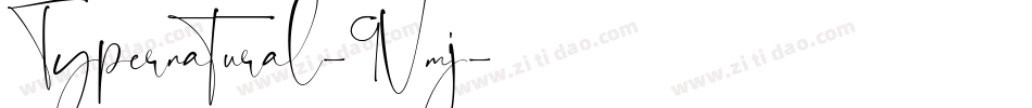 Typernatural-9Vmj字体转换
