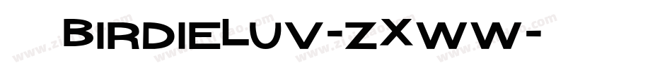 101BirdieLuv-zXww字体转换