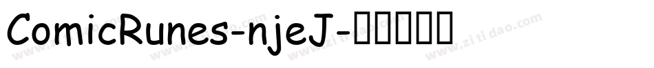 ComicRunes-njeJ字体转换