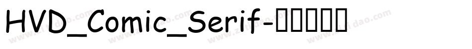 HVD_Comic_Serif字体转换