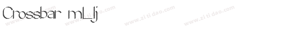 Crossbar-mLlj字体转换