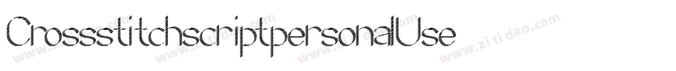 CrossstitchscriptpersonalUse-6BzM字体转换