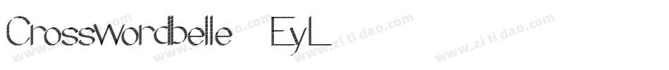 Crosswordbelle-5EyL字体转换