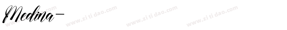 Medina字体转换