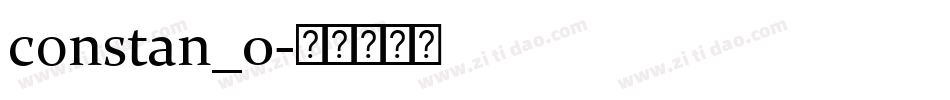 constan_0字体转换