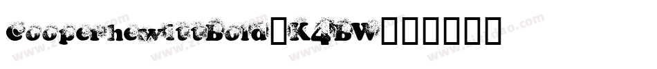 CooperhewittBold-K4BW字体转换