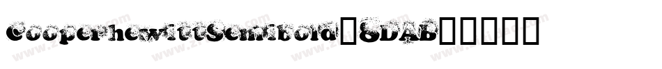 CooperhewittSemibold-8DAB字体转换