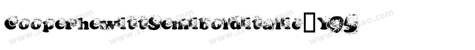 CooperhewittSemibolditalic-Y958字体转换