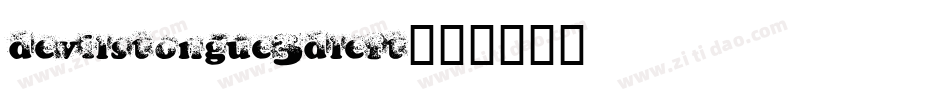 devilstongue3dleft字体转换