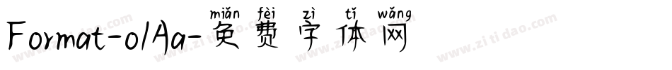 Format-o1Aa字体转换