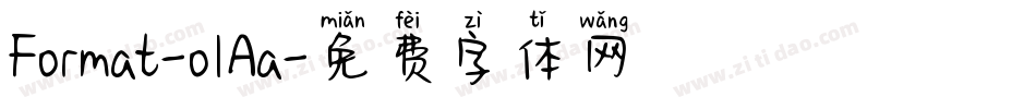 Format-o1Aa字体转换