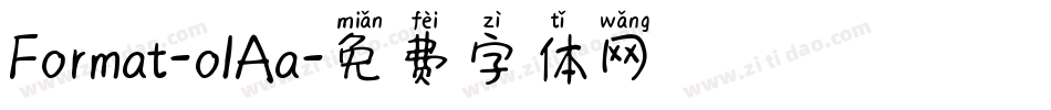 Format-o1Aa字体转换