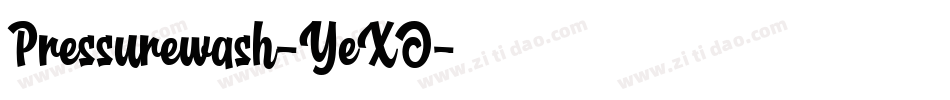 Pressurewash-YeXO字体转换