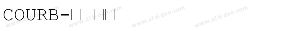 COURB字体转换