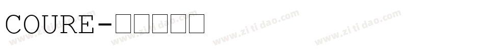 COURE字体转换