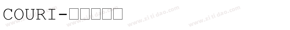 COURI字体转换