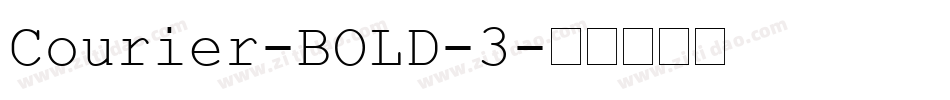 Courier-BOLD-3字体转换