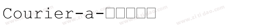 Courier-a字体转换