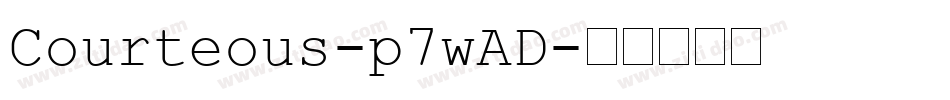 Courteous-p7wAD字体转换