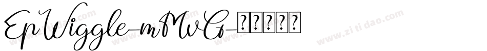 EpWiggle-mMvG字体转换