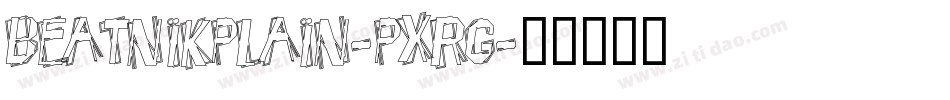BeatnikPlain-PXRg字体转换