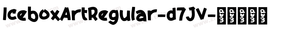 IceboxArtRegular-d7JV字体转换