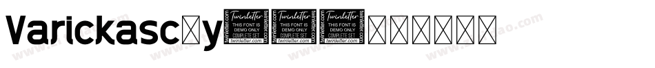 Varickasc-y325字体转换