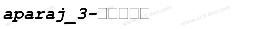 aparaj_3字体转换
