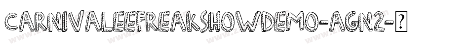 CarnivaleeFreakshowDemo-AGn2字体转换