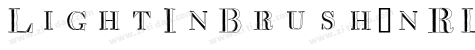 LightInBrush-nRLlJ字体转换 LightInBrush-nRLlJ字体转换
