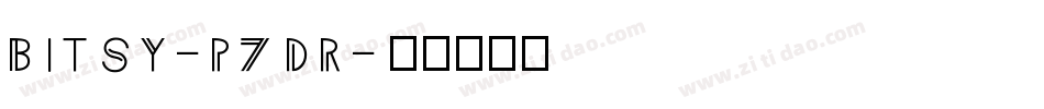 Bitsy-p7dr字体转换